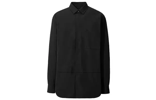 Мужская рубашка UNIQLO, цвет Black