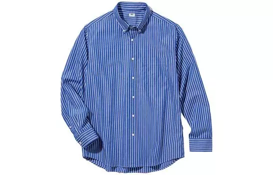 Мужская рубашка UNIQLO, цвет Blue