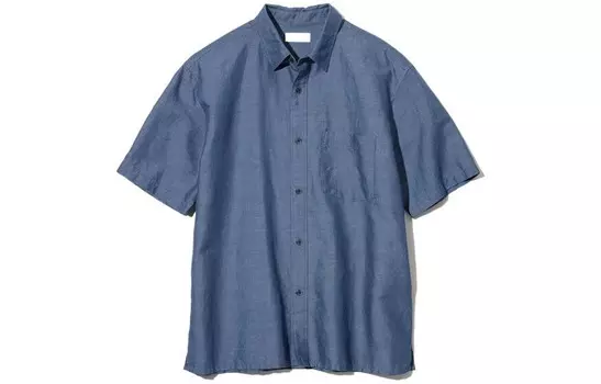 Мужская рубашка UNIQLO, цвет Blue