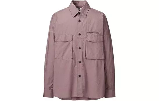 Мужская рубашка UNIQLO, цвет Brown