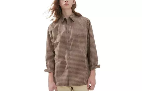 Мужская рубашка UNIQLO, цвет Chestnut