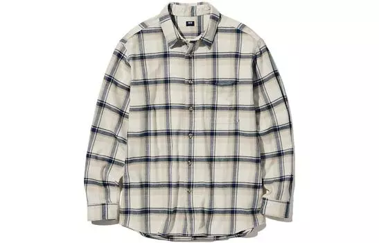 Мужская рубашка Uniqlo, цвет light beige