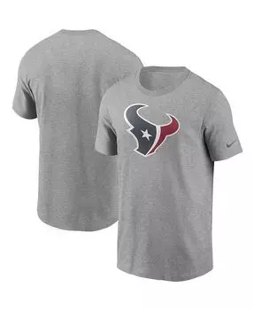 Мужская серая футболка с логотипом Houston Texans Primary Logo Nike, серый
