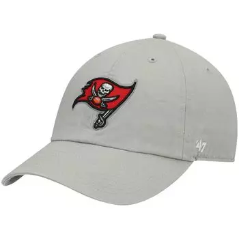 Мужская серая регулируемая кепка Tampa Bay Buccaneers '47 Clean Up