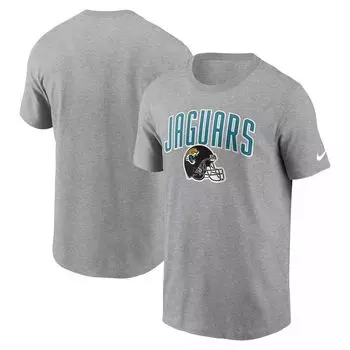 Мужская серая спортивная футболка с принтом Jacksonville Jaguars Team Nike