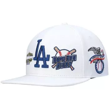 Мужская шерстяная бейсболка Pro Standard белого цвета Los Angeles Dodgers All-Star Multi Hit Snapback