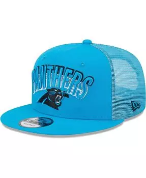 Мужская синяя бейсболка Carolina Panthers Grade Trucker 9FIFTY Snapback New Era