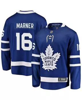 Мужская синяя футболка Mitchell Marner Toronto Maple Leafs Home Premier Breakaway Player Fanatics, синий