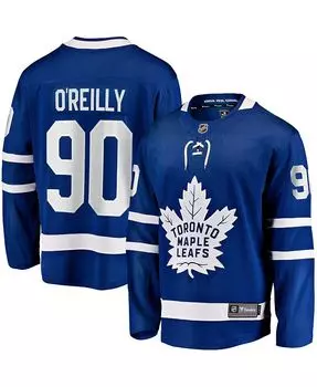Мужская синяя футболка с логотипом Ryan O'Reilly Toronto Maple Leafs Home Premier Breakaway Player Fanatics, синий