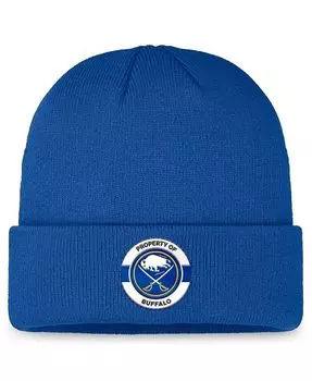 Мужская синяя вязаная шапка с манжетами Buffalo Sabres Authentic Pro Training Camp Fanatics, синий