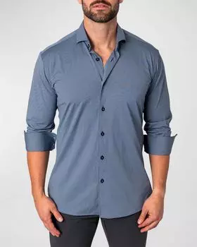 Мужская спортивная рубашка Einstein Stretchmicro Maceoo, цвет Blue