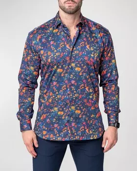 Мужская спортивная рубашка Fibonacci Paint Splatter Maceoo