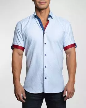 Мужская спортивная рубашка Fresh L с узором Maceoo, цвет Blue