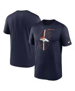 Мужская темно-синяя футболка Denver Broncos Legend Icon Performance Nike, синий