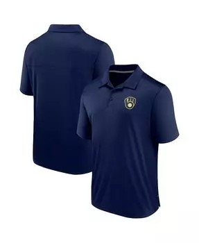 Мужская темно-синяя рубашка-поло с фирменным логотипом Milwaukee Brewers Hands Down Fanatics, синий