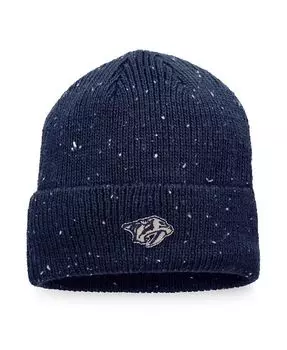 Мужская темно-синяя вязаная шапка Nashville Predators Authentic Pro Rink Pinnacle с манжетами Fanatics, синий