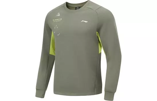 Мужская толстовка Fitness Series Melange Snail Smoky Green Lining, зеленый