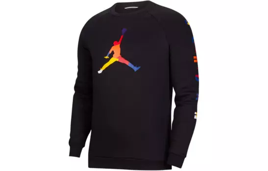 Мужская толстовка Jordan с круглым вырезом, черный