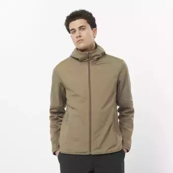 Мужская толстовка Outline Hybrid Warm Salomon, коричневый