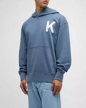 Мужская толстовка оверсайз с принтом Lucky Tiger Kenzo, цвет Blue