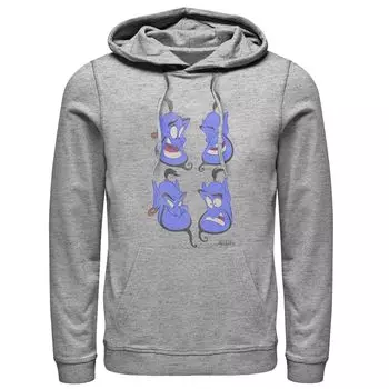 Мужская толстовка с капюшоном Aladdin Genie Faces Disney