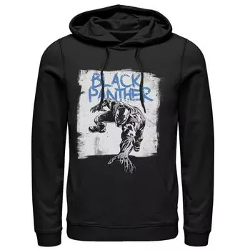 Мужская толстовка с капюшоном Black Panther The Chalkboard Pounce Marvel