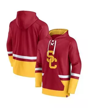 Мужская толстовка с капюшоном cardinal usc trojans first battle pullover Fanatics