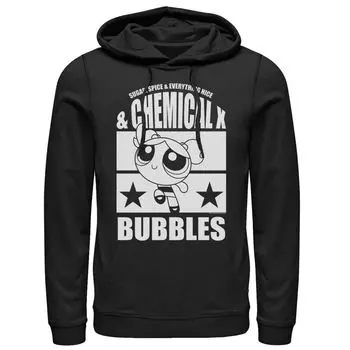 Мужская толстовка с капюшоном Cartoon Network Powerpuff Girls Bubbles Chemical X Licensed Character