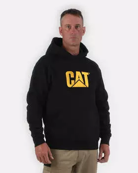 Мужская толстовка с капюшоном CAT, черный