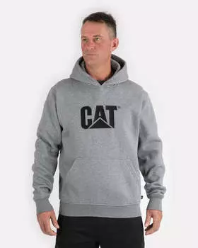 Мужская толстовка с капюшоном CAT, серый