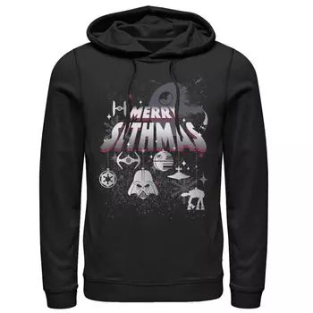 Мужская толстовка с капюшоном Christmas Merry Sithmas Star Wars