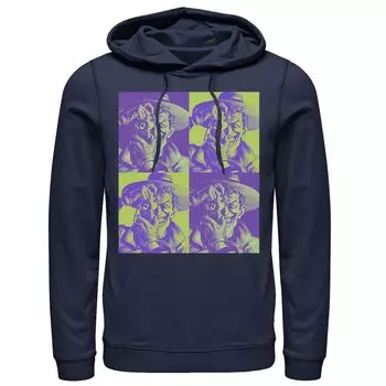 Мужская толстовка с капюшоном DC Batman The Joker Halftone Popart DC Comics, синий