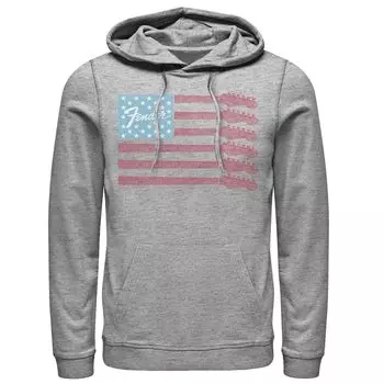 Мужская толстовка с капюшоном Fender Guitar Flag Americana Rock Licensed Character