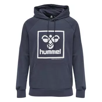 Мужская толстовка с капюшоном Hmlauthentic Poly Zip Hoodie HUMMEL, черный/черный/белый
