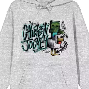 Мужская толстовка с капюшоном Minecraft Chicken Jockey Licensed Character