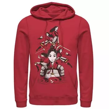 Мужская толстовка с капюшоном Mulan Poses Disney