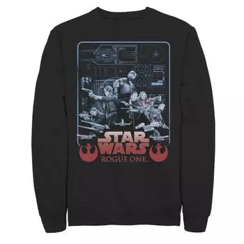 Мужская толстовка с капюшоном Rogue One Rebellion Group Shot Schematics Star Wars