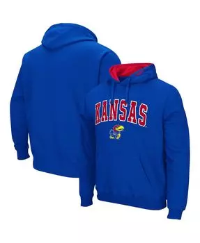 Мужская толстовка с капюшоном royal kansas jayhawks arch logo 3.0 Colosseum