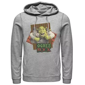 Мужская толстовка с капюшоном Shrek The Third Ogres Rock Best Friends Group Licensed Character
