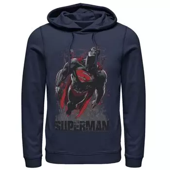 Мужская толстовка с капюшоном Superman Guardian Of Earth DC Comics, синий