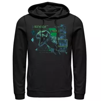 Мужская толстовка с капюшоном T Rex Isla Nublar Tacker Jurassic World, черный