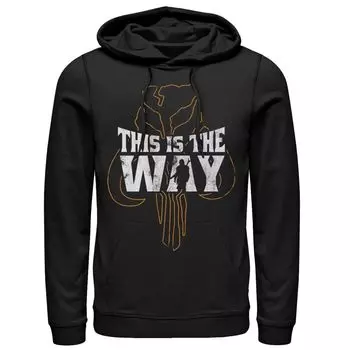 Мужская толстовка с капюшоном The Mandalorian This Is The Way Mythosaur Star Wars