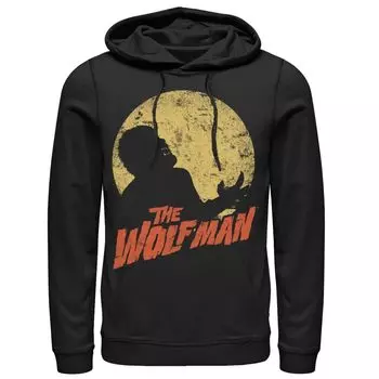 Мужская толстовка с капюшоном Universal Monsters The Wolfman Moonlit Silhouette Licensed Character
