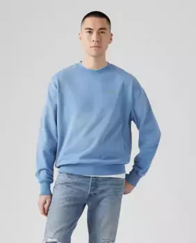 Мужская толстовка с круглым вырезом и логотипом Levi's, зеленый