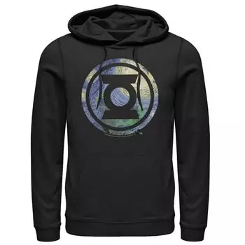 Мужская толстовка с логотипом Green Lantern DC Comics, черный