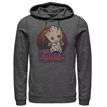Мужская толстовка с логотипом Marvel Groot Kawaii Licensed Character