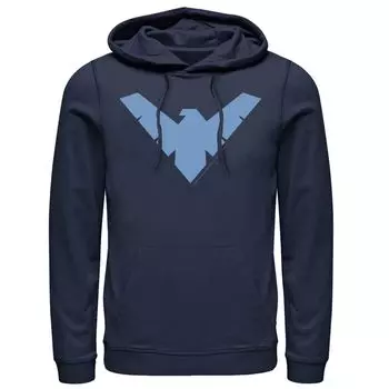 Мужская толстовка с логотипом Nightwing Classic DC Comics, синий