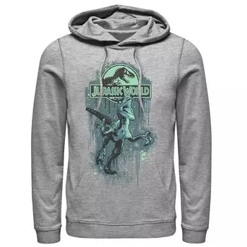 Мужская толстовка с логотипом Raptor Paint Splatter Jurassic World
