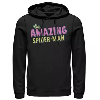 Мужская толстовка с логотипом The Amazing Spider-Man Marvel, черный