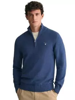 Мужская толстовка с полумолнией Gant, синий
